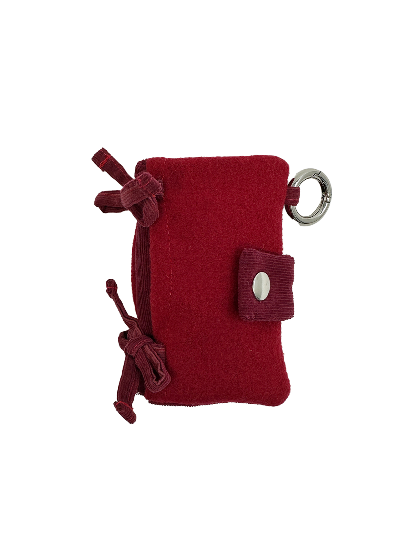 Snug ribbon card wallet (RED)