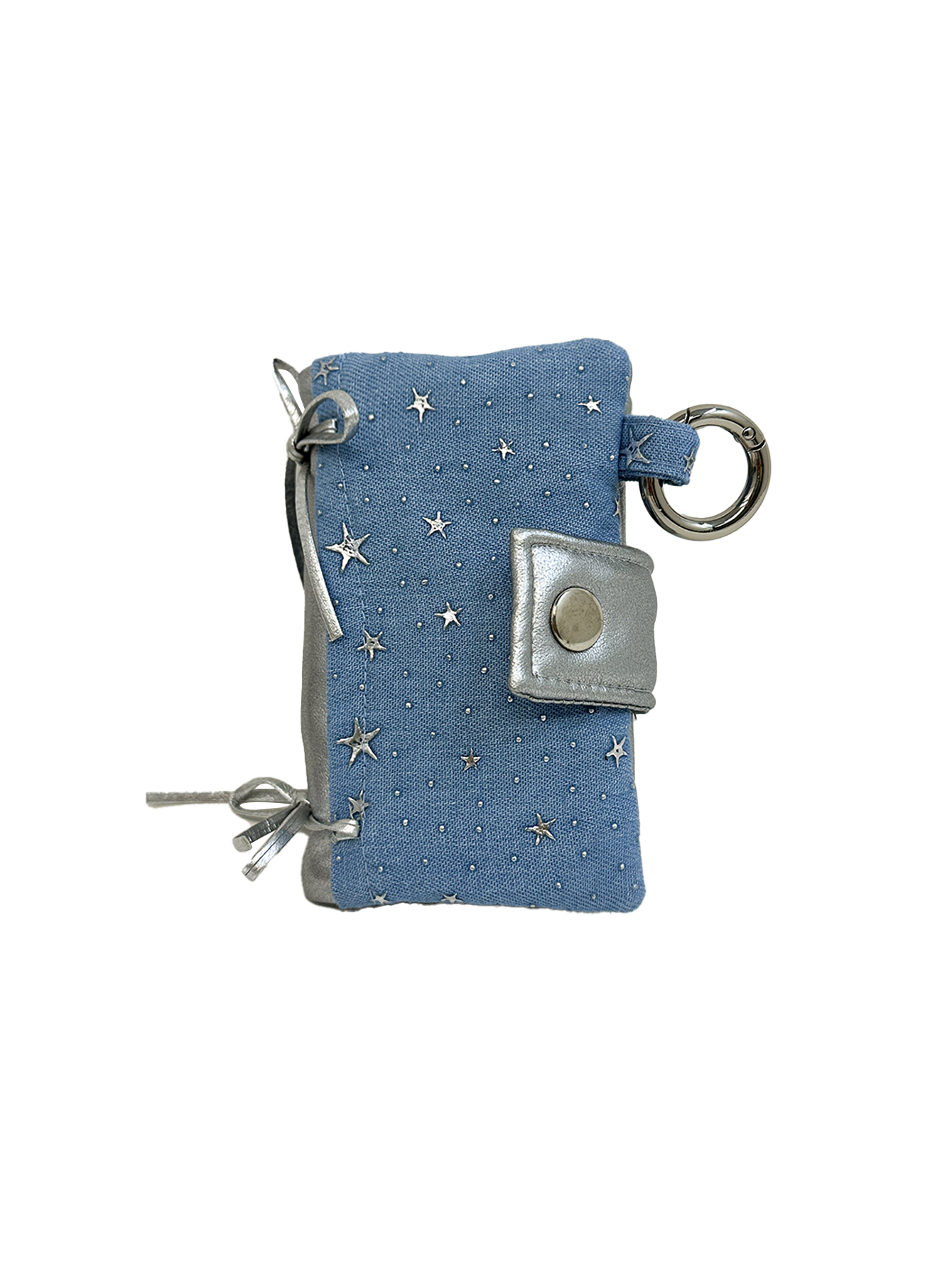 Snug ribbon card wallet (LIGHT BLUE)