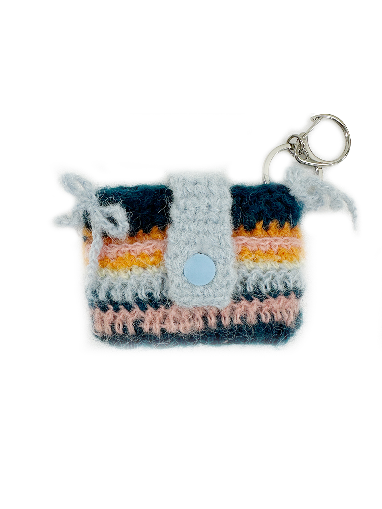Knit card wallet (BLUE)